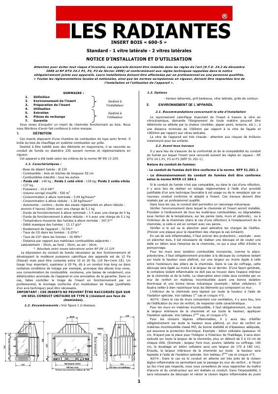 Notice LES RADIANTES 6005 Trouver une solution à un problème LES — free download